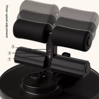 Appareil d'assistance pour les sit-ups, entraînement des muscles abdominaux, type ventouse double en acier, corde de traction, durable, pour la maison et la salle de sport, exercices abdominaux