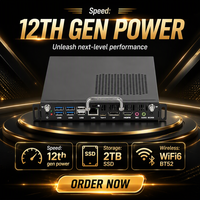 Ordinateur industriel INYUDA M12U M13U OPS sans ventilateur, processeur Intel Core I5 I7 de 12e/13e génération, pour écran de tableau blanc interactif