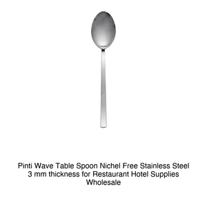 Pinti <b>Wave</b> Dinner Spoon 18/C Stainless Steel, 3 mm Thick Nickel Free Pintinox - Product Image 2