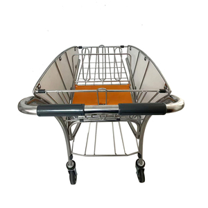 Carrito de equipaje resistente para aeropuerto con freno, carrito de mano para pasajeros para terminal de aeropuerto - Product Image 3