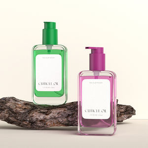 Bouteille en verre personnalisée transparente de 150 ml (4 oz) pour huiles nettoyantes et cosmétiques, flacon pompe en verre pour huile corporelle et lotion – Vente en gros Chine - Product Image 3