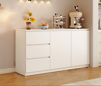 Meuble de rangement blanc 2026 pour salon avec trois tiroirs et porte ouverte, combinaison multiple pour chambre à coucher