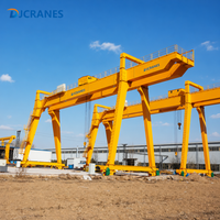 Grue portique à portique fixe 20 tonnes, conception en U, homologuée ISO pour la production de béton préfabriqué, structure robuste, résistance aux hautes températures