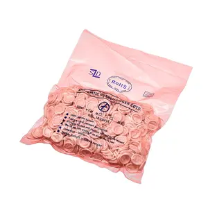 Capa antiderrapante sem pó anti estática esd cleanroom látex dedo manga rosa para a indústria eletrônica