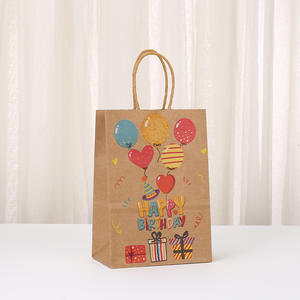 Impresión personalizada de alta calidad Bolsas de papel Kraft recicladas de calidad alimentaria duraderas ecológicas con asas - Product Image 5