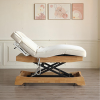 Lit de beauté électrique professionnel avec 3 moteurs réglables pour salon de beauté, spa, clinique médicale, directement de l'usine