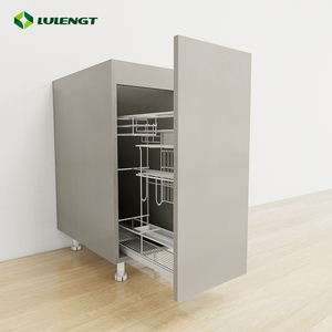 Bộ tủ bếp hiện đại phong cách mô-đun, chất liệu màng PVC, khung nhôm, bộ đầy đủ, sang trọng, kèm giỏ đựng gia vị - Product Image 2