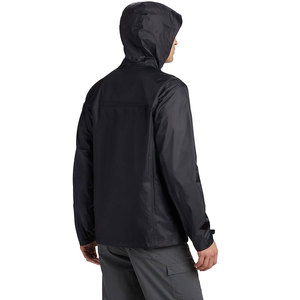 Veste de pluie en toile personnalisée pour hommes, col montant, logo frontal, faible MOQ, services OEM, best-seller, haute qualité, imperméable - Product Image 3