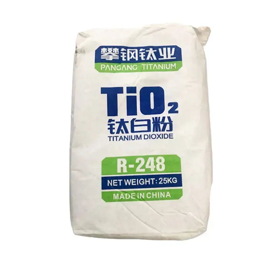 R248 Tio2 Titanium Dioxide Rutile Cheap Price Pangang White Powder Pigment 25kg Per Bag