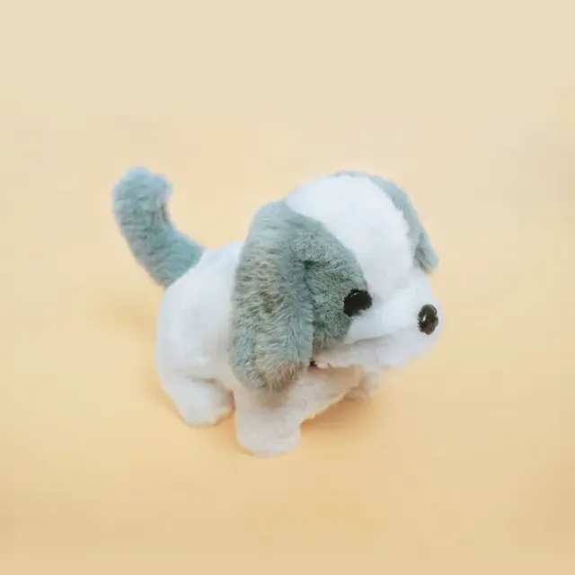 Robotic Plush Puppy Toy - Soft Short Fur Interactive Robot Dog for Pets Gift