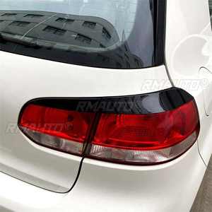 4 piezas de cubiertas decorativas para luces traseras de coche, embellecedores de ventilación de aire para VW Golf 6 VII MK6 Estilo R Estándar 2008-2013, pegatinas de estilo para coche - Product Image 3
