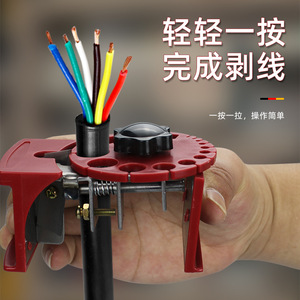 Portable Handheld High-Speed <b>Wire</b> Stripper Manual Pliers for Electrical Cables Practical <b>Crimper</b> Carried Anytime - Product Image 3