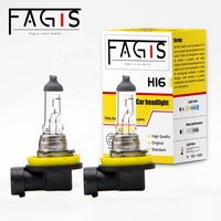 100% Kr Gaz Auto Halogène phare Ampoule H16 12V 19W Blanc Chaud Clair