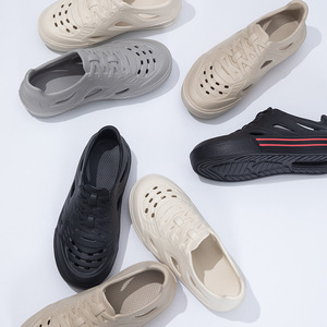 Zapatos de Agua Unisex Impermeables con <span class=keywords><strong>Plataforma</strong></span>, para Playa, Jardín, Casuales, Primavera, Verano, Otoño, Suela Gruesa de 3 cm, Estilo <span class=keywords><strong>Crocs</strong></span> - Product Image 4