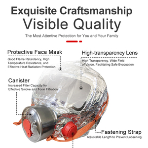 Masques anti-évasion et anti-fumée pour enfants, équipés d'un filtre à charbon actif haute efficacité - Product Image 2