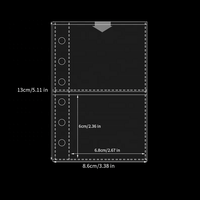 Großhandel Lose blatt Planer A7 Soft PVC & pp Abdeckung 6 Loch Notebook klar transparent 6 Ring Binder Karten buch Fotoalbum Mini