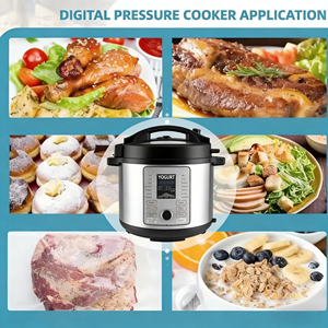 Cuisinière électrique multifonction 17-en-1 en acier inoxydable pour mijoter, cuiseur numérique à cuisson automatique pour hôtels - Product Image 5