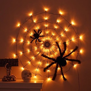 Nueva Red de Araña Luminosa LED para Halloween, Decoración de Interiores y Exteriores, Accesorios Divertidos para Fiestas - Product Image 3