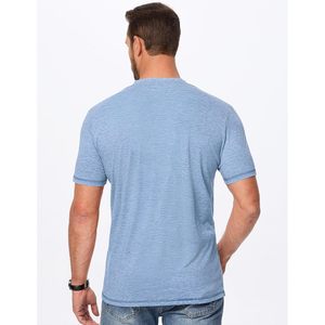 เสื้อเชิ้ตแขนสั้นผู้ชาย FOXA รุ่น Henley แบบลำลอง มีกระดุมและกระเป๋าเสื้อ ผลิตจากผ้าฝ้าย 100% ระบายอากาศได้ดี ผ้าป๊อปลิน - Product Image 2