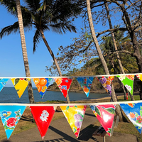 Drapeau triangulaire personnalisé en PVC pour piscine, avec corde, pour la nage en dos