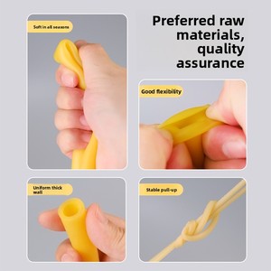 Tuyau en <span class=keywords><strong>caoutchouc</strong></span> latex jaune, <span class=keywords><strong>bande</strong></span> élastique, corde extensible, tuyau de condenseur, haute élasticité, température de fonctionnement -10~90 - Product Image 4