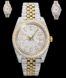 Reloj de Lujo Personalizado, Totalmente Automático, con Cristal de Moissanita VVS, Acero Inoxidable, Resistente al Agua 10 Bar, para Hombre, con Correa - Product Image 1