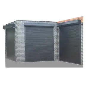 Akıllı yalıtımlı alüminyum panjurlar kapılar ev dış uzaktan kumanda Metal Roll up kapılar 9x8 manuel garaj kapı fiyatları