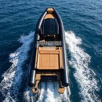 Bateau pneumatique en aluminium 990, 9,9 m (33 pieds), certifié CE, coque en aluminium 5083, RHIB990 Orca Hypalon, pour croisière commerciale