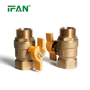 Katup Gas <span class=keywords><strong>LPG</strong></span> IFAN 1/2'' - 1'' Full Bore, Katup Bola Kuningan Ulir Jantan, Katup Gas Kuningan Dengan Sertifikat CE - Product Image 4