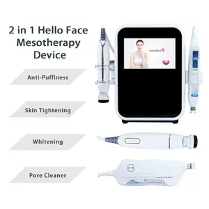 Hello Face Non-Invasive No Pain Facial Beauty Davice Water Mesotherapy Injector with RF Facial Injection Gun