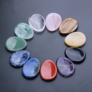 Cristalli Naturali Curativi all'Ingrosso, <span class=keywords><strong>Pietra</strong></span> Anti-Stress per Pollice, Pietre Chakra Naturali, Quarzo Artigianale per Alleviare lo Stress - Product Image 2