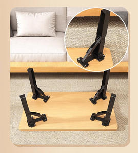 <span class=keywords><strong>Table</strong></span> à manger en plastique pliante portable Design carré simple pour une utilisation intérieure et extérieure pour le ménage et le café - Product Image 4