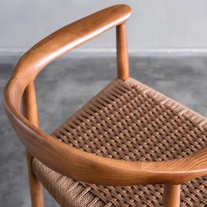 Siège <span class=keywords><strong>en</strong></span> corde tressée <span class=keywords><strong>en</strong></span> <span class=keywords><strong>bois</strong></span> massif pieds <span class=keywords><strong>en</strong></span> <span class=keywords><strong>bois</strong></span> massif <span class=keywords><strong>chaise</strong></span> hôtel café restaurant <span class=keywords><strong>en</strong></span> <span class=keywords><strong>bois</strong></span> président bras <span class=keywords><strong>chaise</strong></span> de salle à manger - Product Image 5