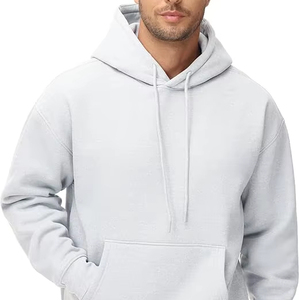 Suministro Directo de Fábrica, Muestra Gratis, Sudadera con Capucha para Hombre, Forrada en Felpa, Poliéster/Algodón, Teñida, de Secado Rápido, Color Sólido, Ropa de Invierno de Alta Calidad - Product Image 1