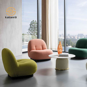 Ensemble de canapés KSL de style nordique moderne à vendre, meubles de salon pour auberge, canapé incurvé en <span class=keywords><strong>tissu</strong></span> éponge haute densité pour hôtel, villa - Product Image 2