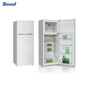 Smad 138l Cheap Home Use Stainless Steel Double Door Top Freezer <b>Refrigerator</b> for Ddt-138l Double Door Top Freezer - Product Image 2