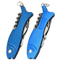 Couteau de camping multifonctionnel créatif en forme de poisson, couteau d'urgence, couteau de survie pliable, ensemble de couverts