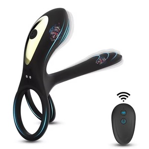 Anneau de verrouillage du <span class=keywords><strong>sperme</strong></span> Génération 2 Télécommande Anneau de <span class=keywords><strong>sperme</strong></span> de verrouillage électrique Stimulation en silicone Couples Anneau de bite vibrant - Product Image 1