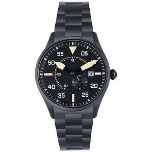 Montre-bracelet analogique mécanique automatique Miyota personnalisée en usine, boîtier en acier inoxydable, cristal saphir, luminescent, étanche, pour homme - Product Image 2