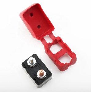 Disjoncteur à réinitialisation automatique série <span class=keywords><strong>E5</strong></span> avec double goujon, fusible de batterie, couvercle en nylon rouge, câblage à vis, audio pour moteur de pêche à la traîne - Product Image 2