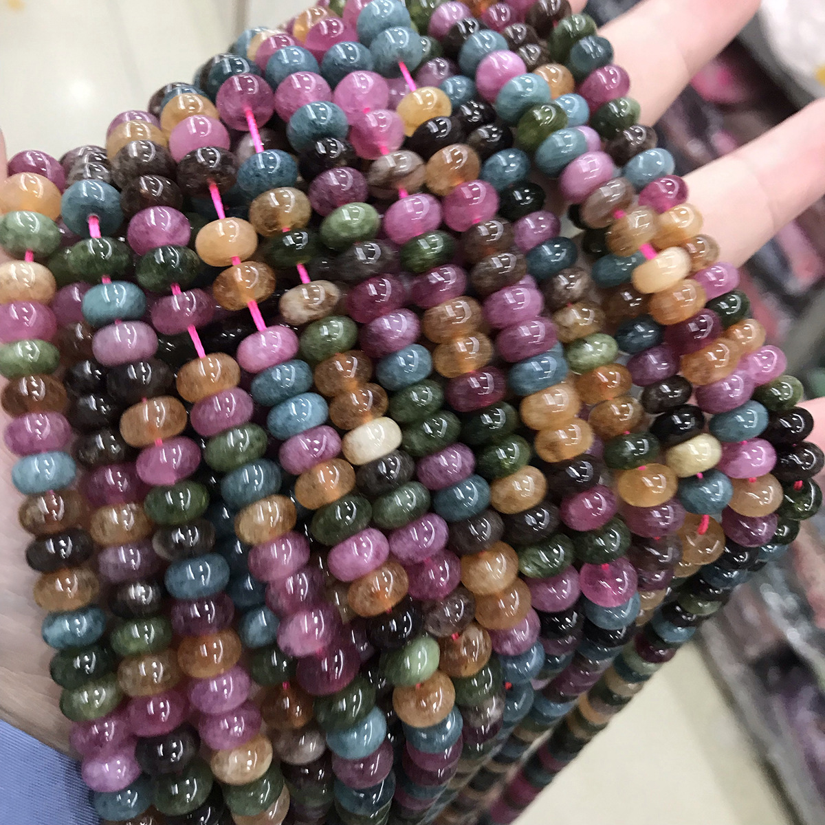 Genuine Quality Popular Gemstone Colorful 5*8mm Crystal Natural Loose Stone Beads Handmade Diy for Jewelry Making