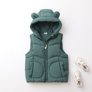 <span class=keywords><strong>Gilet</strong></span> Enfant en Polyester Épaissi et Adouci à <span class=keywords><strong>Capuche</strong></span> Couleur Bonbon, Tendance et Polyvalent, Nouvelle Collection Printemps-Automne 2026 - Product Image 4