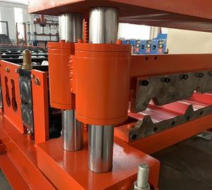 เครื่องอัดแผ่นกระเบื้องหลังคาโลหะชั้นเดียวเครื่องผลิตม้วนเย็นอัตโนมัติปั๊มมอเตอร์สำหรับผนังหลังคา - Product Image 6