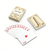 Cartes à jouer de poker personnalisées de haute qualité, design souvenirs, papier rouge et blanc, finition mate, cartes à jouer de poker 58*88mm, 54 cartes