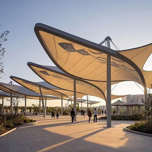 Sombrilla de membrana extensible para exteriores personalizada, sombrilla para Parque y Hotel, toldo de paisaje y techo arquitectónico - Product Image 1