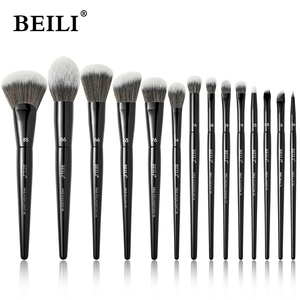 Para Beili 2025 Merit Professional <span class=keywords><strong>Kabuki</strong></span> Foundation brochas de maquillaje para bálsamo labial corrector Aplicación de delineador de ojos - Product Image 2