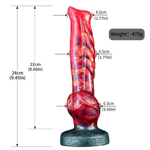 8.7inch Dragon Cock Soft Silicone <b>Dildo</b> Long Penis Strong Suction Cup Female Masturbation <b>Dildo</b> Anal Plug Adult Toys Wholesale - Product Image 2