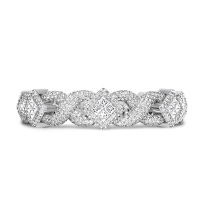 Premium Diamond 14mm Cuban Chain Yellow White Silver for Certified Silver Plated Brilliant Cut Iced Out Unisex 8inch <b>Bracelet</b> - Product Image 3