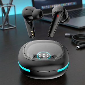 Nuevos Auriculares Deportivos Intrauditivos JL PLUS50 Inalámbricos con Indicador LED de Batería, Color Negro, TWS, Bajos Potentes, Resistentes al Agua IPX-4, Cancelación Activa de Ruido - Product Image 3