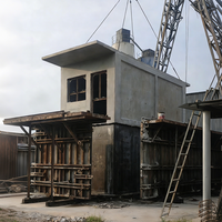 Moule de maison en béton préfabriqué, moule en acier pour maison en béton, moule de maison en béton monolithique pour projets de logement résidentiel en grande volume